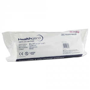 Healthgard Disposable Polythene Aprons ( 1 Roll) REF PSCRP974W/200