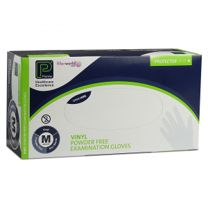 Vinyl Powder Free Gloves Medium 1 box of 100 (PMP5855)