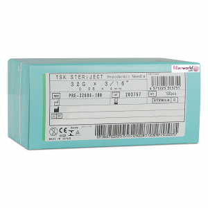 TSK Pre Regular Hub Needle 32G x 4mm (3/16