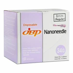Jbp Nanoneedle 34G 8mm Regular (100 UTW needles)