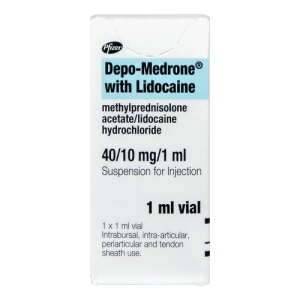 Depo-Medrone with Lidocaine 40/10 mg/1 ml Injection (1 x 1ml vial)