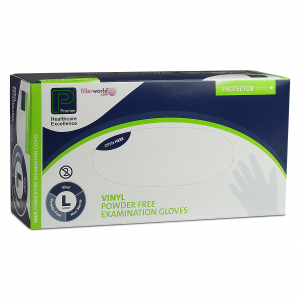 Vinyl Powder Free Gloves Large 1 box of 100 (PMP5860) (Was £5.99 now £3.00) (Expires: 30/11/0025)